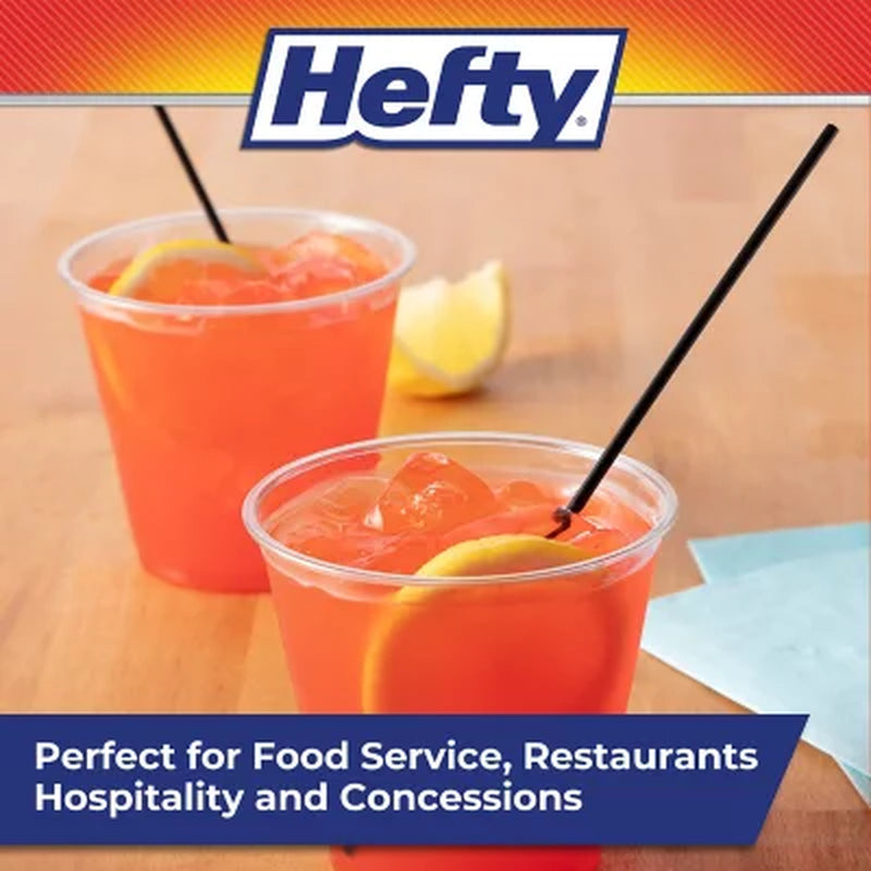 Hefty Unwrapped Plastic Sipper Stirrer Straws, 7", 5000 Ct.