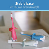Infant-To-Toddler Toothbrush, Soft and Safe Baby Training Brush, Elephant, Mint, 0-3 Years (Styles May Vary)