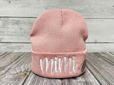 Embroidered Beanie Hat for Women Men