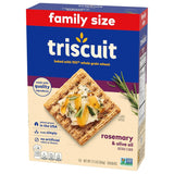 Rosemary & Olive Oil Whole Grain Wheat Crackers, Lunch Snacks, Snack Crackers, Family Size, 12.5 Oz