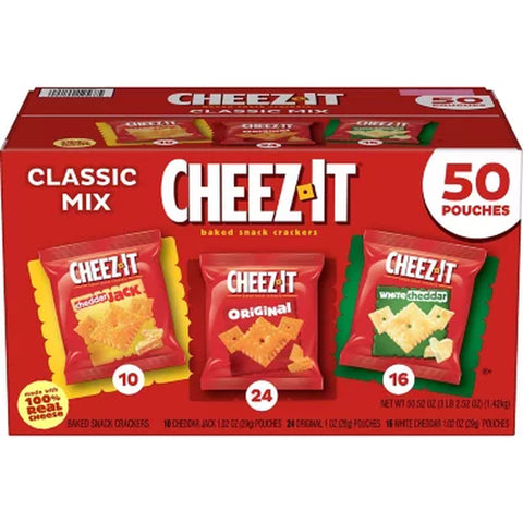 Cheez-It Classic Mix Variety Pack, 1.02 Oz., 50 Pk.