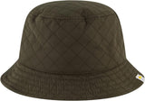 Women's Bucket Hat, Quilted Nylon Packable Travel, Wide Brim Summer Hat