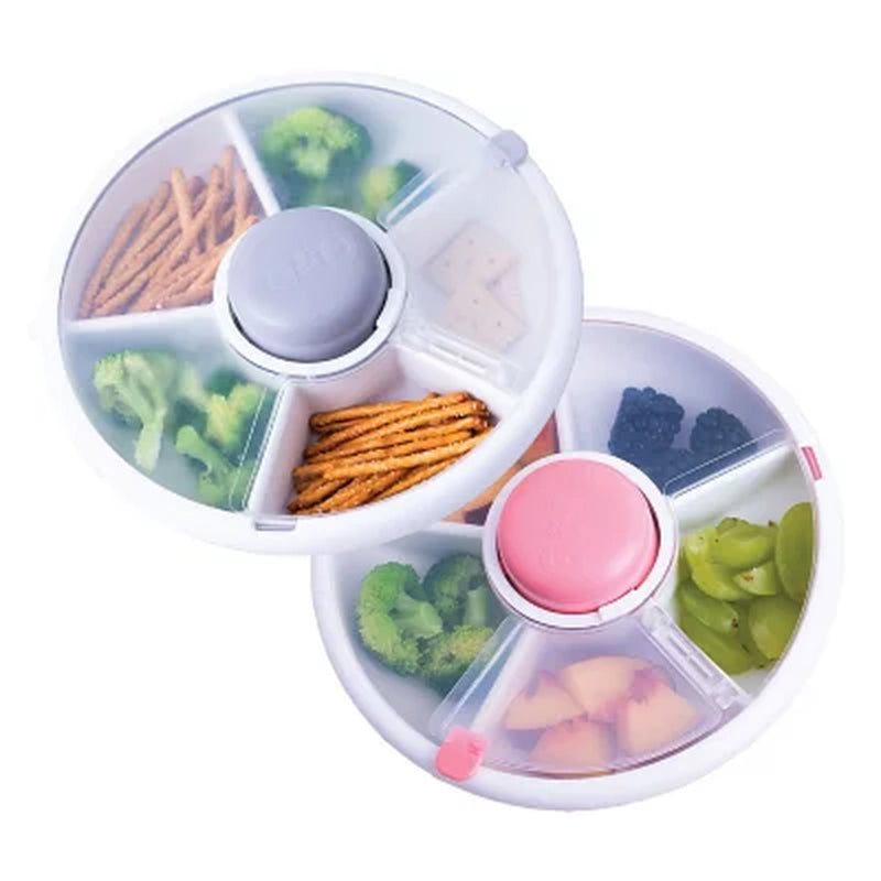 Gobe Kids Original Snack Spinner, 2-Pack, Assorted Color