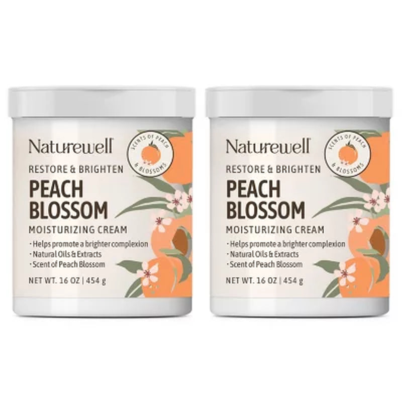 Naturewell Peach Blossom Moisturizing Cream, 16 Oz., 2 Pk.