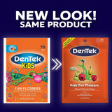Kids Fun Flossers, Removes Food & Plaque, 75 Count, 3 Pack