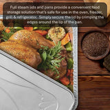 Member'S Mark Aluminum Steam Table Pan Lids, Full Size 18 Ct.