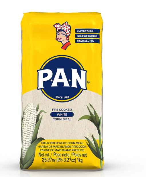 White Corn Meal – Pre-Cooked Gluten Free and Kosher Flour for Arepas (2 Lb 3.27 Oz / Pack of 1)