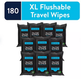 DUDE WIPES XL Travel Flushable Wipes, 10 ct., 180 wipes