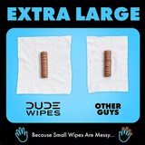 DUDE WIPES XL Travel Flushable Wipes, 10 ct., 180 wipes