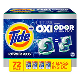 Tide Power PODS + Ultra OXI Laundry Detergent Pacs, 72 ct.