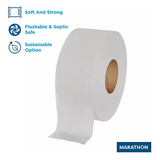 Marathon Jumbo Roll 2-Ply White Toilet Paper 6 rolls, 1000 ft./roll