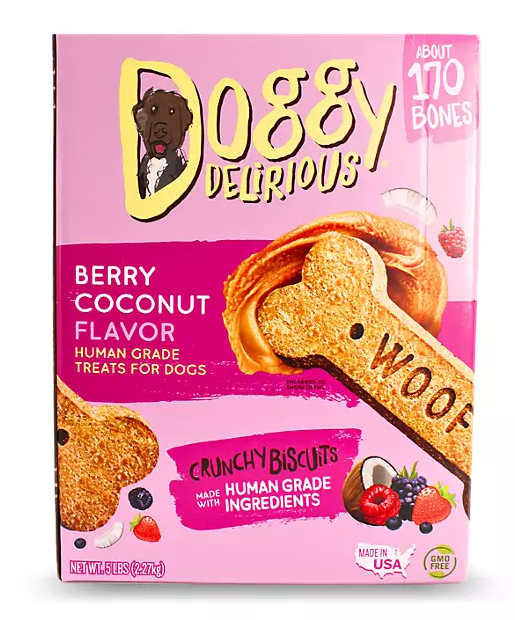 Doggy Delirious Crunchy Dog Treats, Choose Your Flavor, 5 lbs.