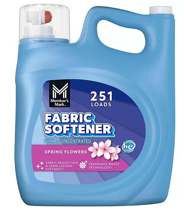 Member's Mark Liquid Fabric Softener, Spring Flowers, 251 loads, 170 fl. oz.