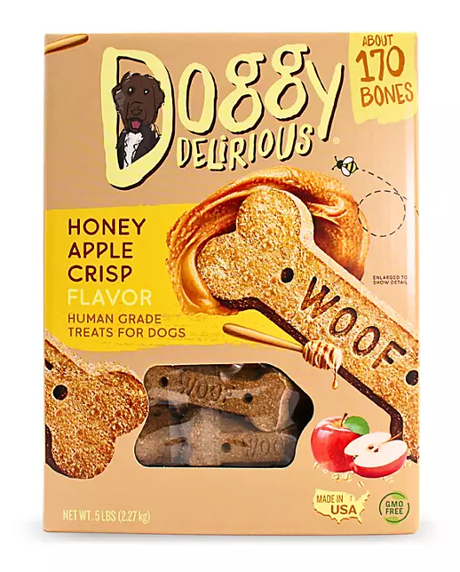 Doggy Delirious Crunchy Dog Treats, Choose Your Flavor, 5 lbs.