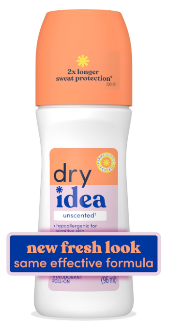 Roll-On Deodorant & Antiperspirant | 2X Longer Sweat Protection | 72-Hour Odor Protection | Unscented & Hypoallergenic for Sensitive Skin, 3.25 Oz.