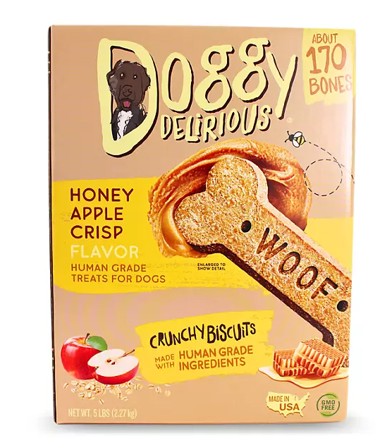 Doggy Delirious Crunchy Dog Treats, Choose Your Flavor, 5 lbs.