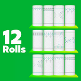 Bounty Prints Select-A-Size 2-Ply Paper Towels, 12 Rolls, 128 sheets/roll