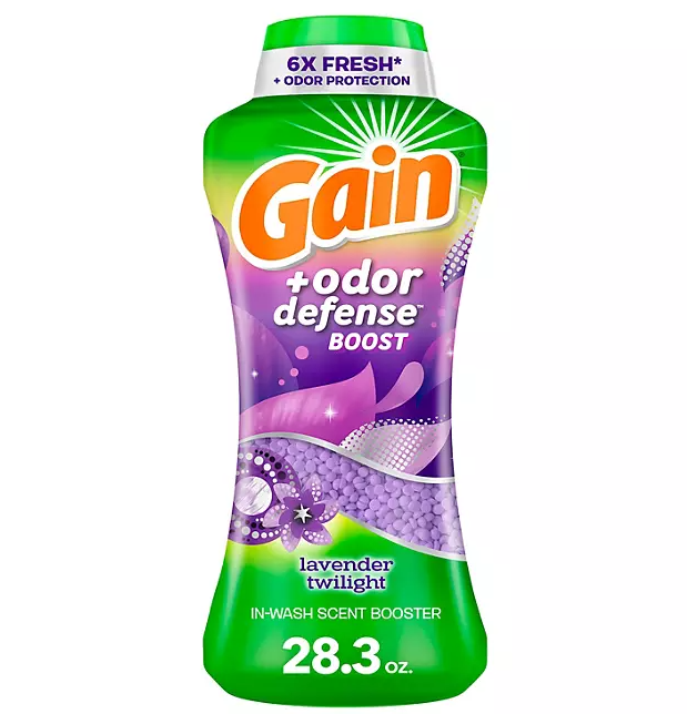 Gain + Odor Defense Boost In-Wash Laundry Scent Booster Beads, Lavender Twilight Scent, 28.3 oz.