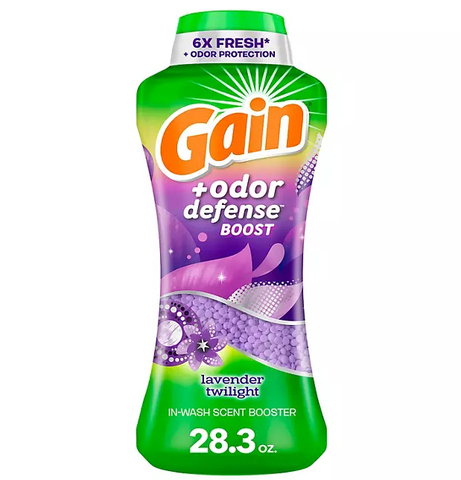 Gain + Odor Defense Boost In-Wash Laundry Scent Booster Beads, Lavender Twilight Scent, 28.3 oz.