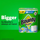 Bounty Prints Select-A-Size 2-Ply Paper Towels, 12 Rolls, 128 sheets/roll