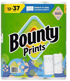 Bounty Prints Select-A-Size 2-Ply Paper Towels, 12 Rolls, 128 sheets/roll
