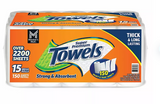 Member's Mark Select & Tear 2-Ply Paper Towel 15 rolls, 150 sheets/roll