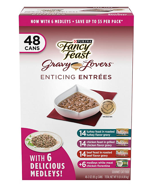 Purina Fancy Feast Variety Pack, Wet Cat Food, 48 ct., 3 oz.