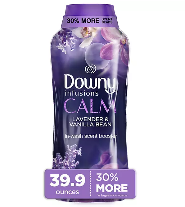 Downy Infusions In-Wash Scent Booster Beads, CALM Lavender+Vanilla Bean, 39.9 oz.