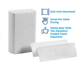 Marathon Multifold 1-Ply White Paper Towels 16 pks., 250 towels/pk