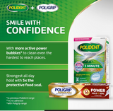 Power Max Power Hold plus Seal Denture Adhesive Cream, Denture Cream for Secure Hold and Food Seal, Flavor Free - 2.2 Oz (Pack of 2)