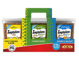 TEMPTATIONS Cat Treats Variety Pack with Tasty Chicken Flavor, Catnip Fever, & Surfers' Delight, 16 oz., 3 tubs