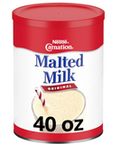 Carnation Malted Milk, Dry Shelf Stable Malted Milk, Great for Baking, Shakes, Sundaes, 40 Oz Can