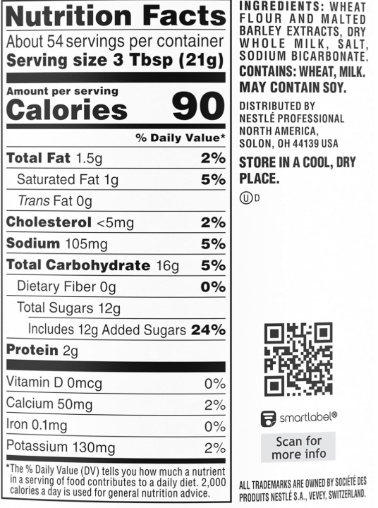 Carnation Malted Milk, Dry Shelf Stable Malted Milk, Great for Baking, Shakes, Sundaes, 40 Oz Can