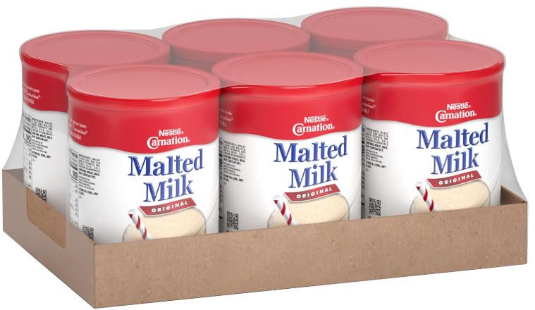 Carnation Malted Milk, Dry Shelf Stable Malted Milk, Great for Baking, Shakes, Sundaes, 40 Oz Can