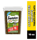 TEMPTATIONS Cat Treats Variety Pack with Tasty Chicken Flavor, Catnip Fever, & Surfers' Delight, 16 oz., 3 tubs