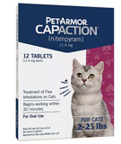 PetArmor CapAction Oral Flea Treatment for Cats, 2-25 lbs., 12 tabs