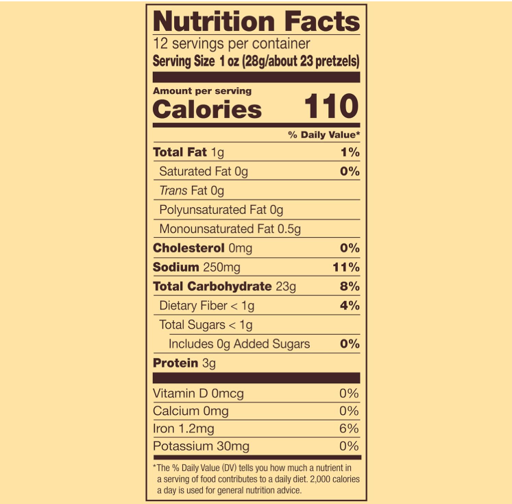 Butter Snaps Pretzels, 12 Oz Bag