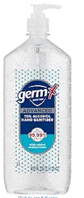 Advanced Hand Sanitizer, Non-Drying Moisturizing Clear Gel, Instant and No Rinse Formula, Large Family Size Pump Bottle, 34 Fl Oz (1 Liter)