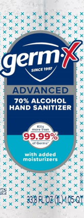 Advanced Hand Sanitizer, Non-Drying Moisturizing Clear Gel, Instant and No Rinse Formula, Large Family Size Pump Bottle, 34 Fl Oz (1 Liter)
