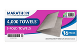 Marathon Singlefold 1-Ply Natural Paper Towels 16 pks., 250 towels/pk.