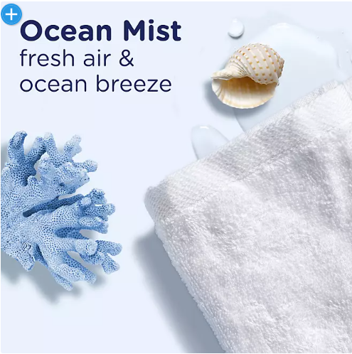 Downy Light Laundry In-Wash Scent Booster Beads, Ocean Mist Scent, 39.9 oz.