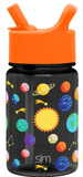 Kids Water Bottle Plastic Bpa-Free Tritan Cup with Leak Proof Straw Lid | Reusable and Durable for Toddlers, Boys | Summit Collection | 12Oz, Solar System