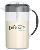 Baby Formula Mixing Pitcher with Adjustable Stopper, Locking Lid & No Drip Spout, Black, BPA Free, 36Oz, 1 Pack
