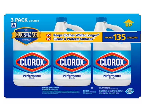 Clorox Performance Bleach, 3 ct., 363 fl. oz.