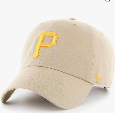 Khaki Primary Logo Clean Up Adjustable Strap Baseball Dad Hat Cap, Adult One Size Fits All