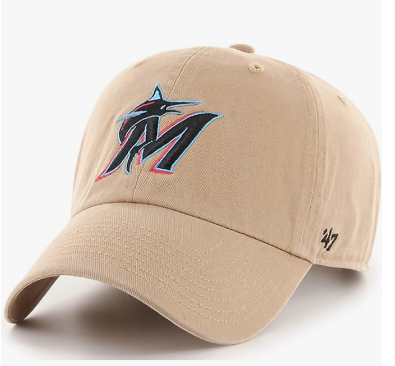 Khaki Primary Logo Clean Up Adjustable Strap Baseball Dad Hat Cap, Adult One Size Fits All