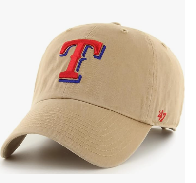 Khaki Primary Logo Clean Up Adjustable Strap Baseball Dad Hat Cap, Adult One Size Fits All