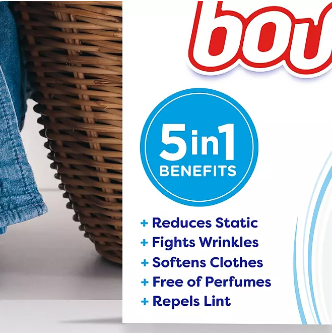 Bounce Free & Gentle Dryer Sheets, Unscented, 320 ct.