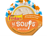Purina  Natural, Grain Free Wet Cat Food Lickable Cat Treats, Lil' Soups Flaked Chicken - (Pack of 8) 1.2 Oz. Tubs