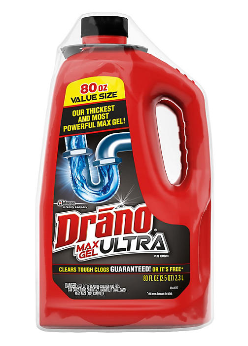 Drano Max Ultra Gel Drain Opener, 2 pk., 160 fl. oz.